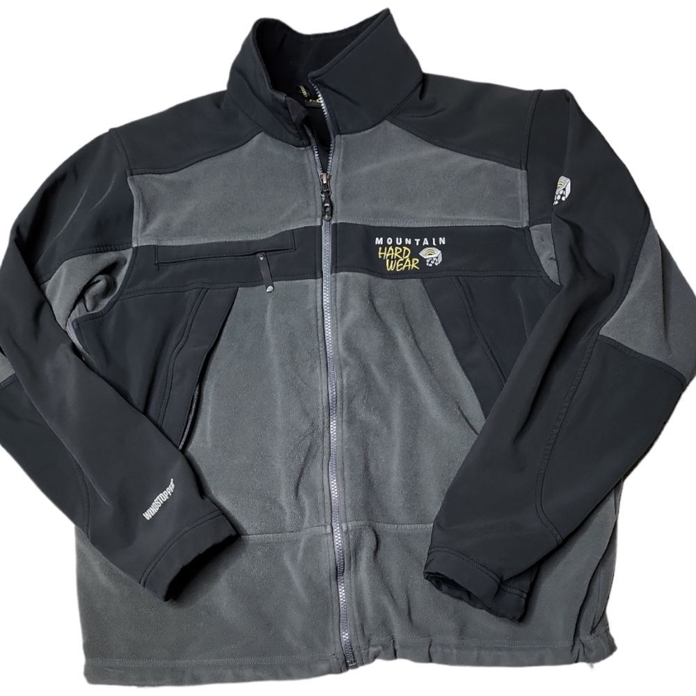 Mountain hard wear windstopper fleece stretch panel zip jacket - Picture 1 of 9